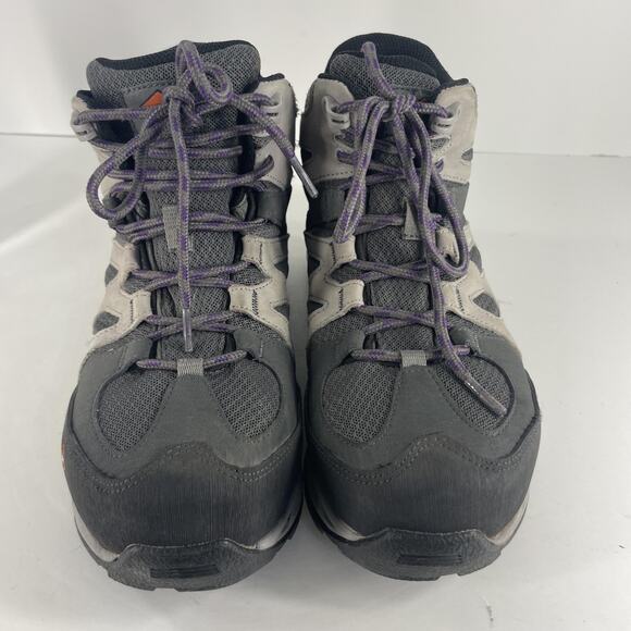 Merrell Work Boots Womens Size 8.5 Waterproof Safety Steel Toe Slip Gray Hike - Picture 5 of 14